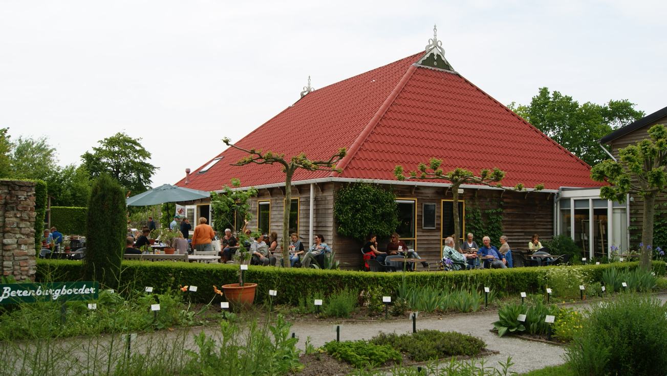 De botanische tuin de kruidhof Grot bouwen de kwekerij