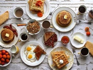 zondagsbrunch in het tuincafe