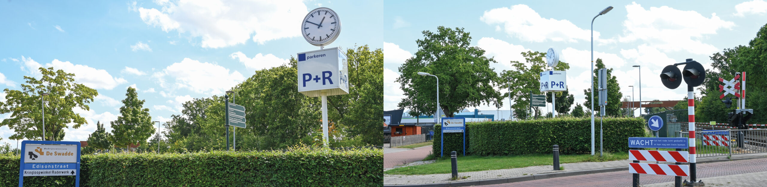 Foto's bij de informatie pagina over parkeren bij De Kruidhof